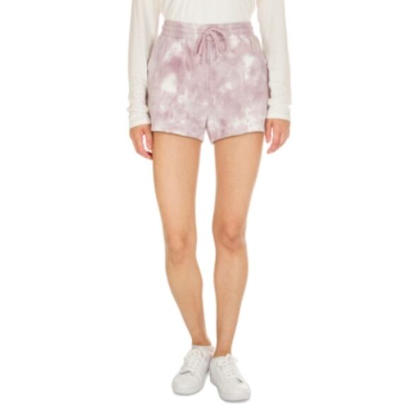 Hippie Rose Mauve Sand Tie Dye Drawstring Pull On Sweat Shorts Junior Small NWT - Picture 1 of 13